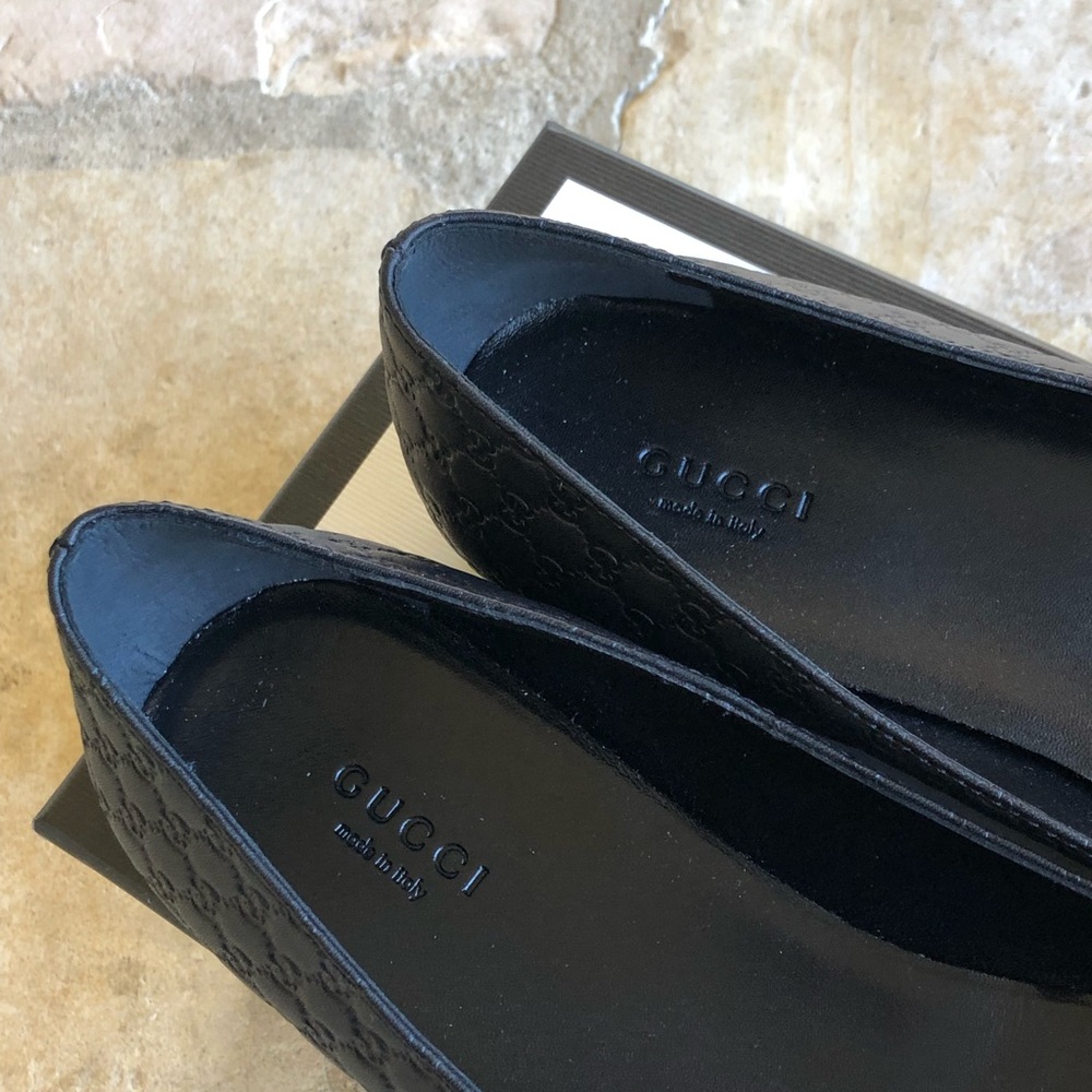 NIB Gucci Microguccissima soft ballet flat sz 8.5 - Picture 4 of 8